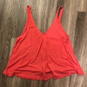 Free People Coral Cropped Tank - Size XS
